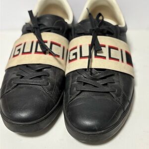 Gucci Black and Cream Men's Sneakers